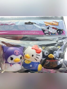 Sanrio Hello Kitty & Friends Duckz Hello Kitty, Kuromi & Chococat 3-Inch